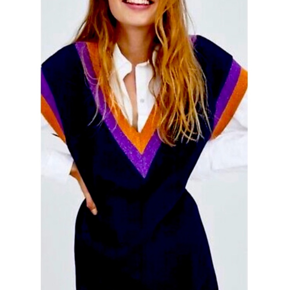 Zara tunic with contrast ribbing